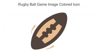 Rugby Ball Game Image Colored Icon In Powerpoint Pptx Png And Editable Eps Format