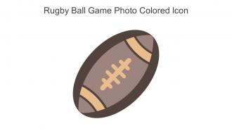 Rugby Ball Game Photo Colored Icon In Powerpoint Pptx Png And Editable Eps Format