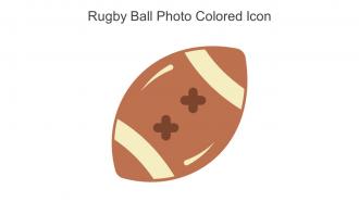 Rugby Ball Photo Colored Icon In Powerpoint Pptx Png And Editable Eps Format