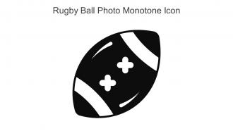 Rugby Ball Photo Monotone Icon In Powerpoint Pptx Png And Editable Eps Format