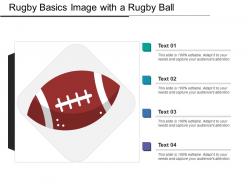 Rugby basics image with a rugby ball
