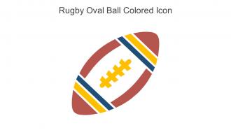 Rugby Oval Ball Colored Icon In Powerpoint Pptx Png And Editable Eps Format