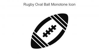 Rugby Oval Ball Monotone Icon In Powerpoint Pptx Png And Editable Eps Format
