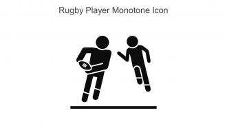 Rugby Player Monotone Icon In Powerpoint Pptx Png And Editable Eps Format