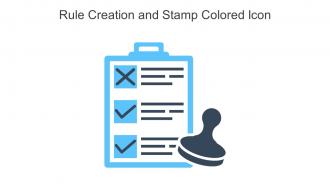 Rule Creation And Stamp Colored Icon In Powerpoint Pptx Png And Editable Eps Format
