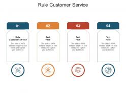 Rule customer service ppt powerpoint presentation file ideas cpb