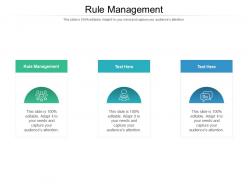 Rule management ppt powerpoint presentation icon diagrams cpb