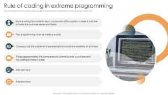 Rule Of Coding In Extreme Programming XP Ppt Icon Example PPT Presentation