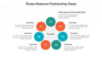 Rules absence partnership deed ppt powerpoint presentation icon visual aids cpb