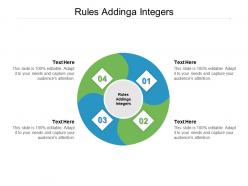 Rules addinga integers ppt powerpoint presentation inspiration layouts cpb