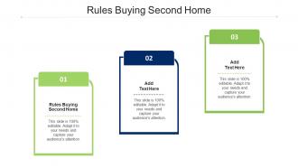 Rules Buying Second Home Ppt Powerpoint Presentation Gallery Deck Cpb