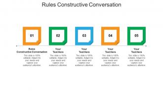 Rules constructive conversation ppt powerpoint presentation model inspiration cpb