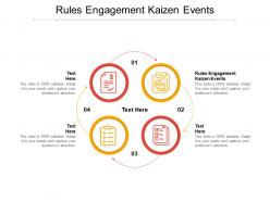 Rules engagement kaizen events ppt powerpoint presentation gallery example file cpb