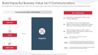 Rules for demonstrating business value build impactful business value it communications