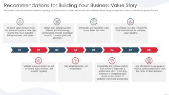 Rules for demonstrating the business value recommendations for building your business value story