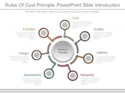 Rules of cost principle powerpoint slide introduction