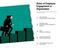 Rules of employee engagement in organization