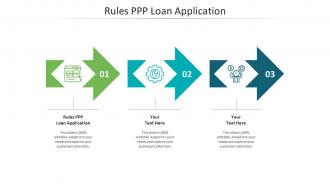 Rules ppp loan application ppt powerpoint presentation infographics background images cpb