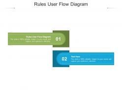 Rules user flow diagram ppt powerpoint presentation gallery graphic tips cpb