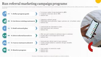 Run Referral Marketing Campaign Programs Implementing Cost Effective MKT SS V
