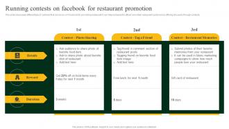 Running Contests On Facebook For Restaurant Promotion Strategies To Increase Footfall And Online