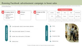 Running Facebook Advertisement Campaign To Boost Step By Step Guide To Develop Strategy SS V