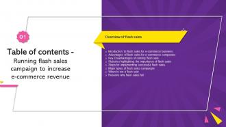Running Flash Sales Campaign To Increase E Commerce Revenue Table Of Contents