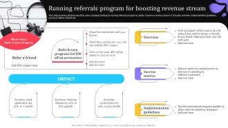 Running Referrals Program For Boosting Revenue Elevating Lead Generation With New And Advanced MKT SS V