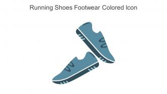 Running Shoes Footwear Colored Icon In Powerpoint Pptx Png And Editable Eps Format