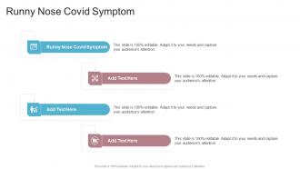 Runny Nose Covid Symptom In Powerpoint And Google Slides Cpb