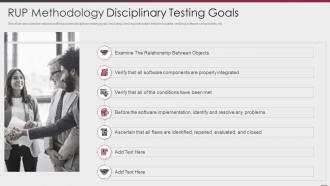 Rup methodology disciplinary testing goals ppt powerpoint slides