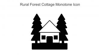 Rural Forest Cottage Monotone Icon In Powerpoint Pptx Png And Editable Eps Format