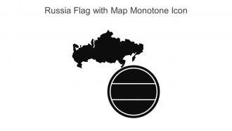 Russia Flag With Map Monotone Icon In Powerpoint Pptx Png And Editable Eps Format