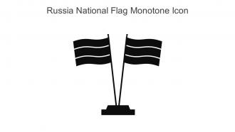Russia National Flag Monotone Icon In Powerpoint Pptx Png And Editable Eps Format