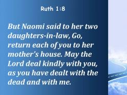 Ruth 1 8 you have shown kindness powerpoint church sermon