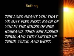 Ruth 1 9 they wept aloud powerpoint church sermon