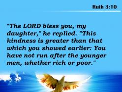 Ruth 3 10 the younger men whether powerpoint church sermon