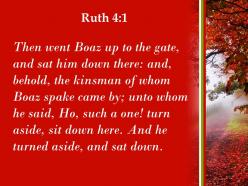 Ruth 4 1 so he went over and sat powerpoint church sermon