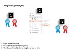 Rw two ribbons for cultural activity indication flat powerpoint design