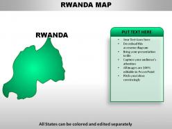 Rwanda country powerpoint maps
