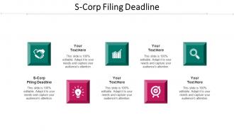 S Corp Filing Deadline Ppt Powerpoint Presentation Diagram Graph Charts Cpb