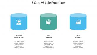 S corp vs sole proprietor ppt powerpoint presentation pictures outline cpb
