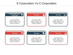 S corporation vs c corporation ppt powerpoint presentation styles graphics pictures cpb