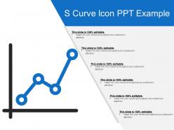S curve icon ppt example