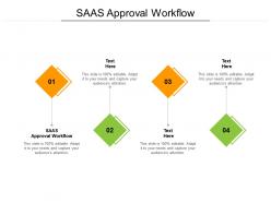Saas approval workflow ppt powerpoint presentation infographic template slide download cpb