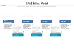 Saas billing model ppt powerpoint presentation model elements cpb