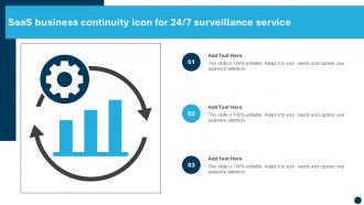 SaaS Business Continuity Icon For 24 7 Surveillance Service