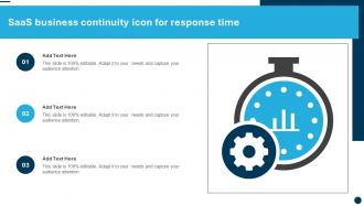 SaaS Business Continuity Icon For Response Time