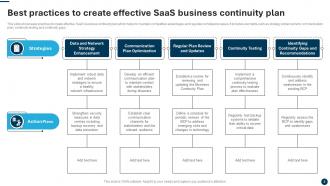 SaaS Business Continuity Powerpoint Ppt Template Bundles Interactive Multipurpose