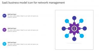 SaaS Business Model Icon For Network Management